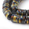 Electroplated Non-magnetic Synthetic Hematite Beads Strands G-P408-Q-6x1-3