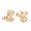 Brass Micro Pave Cubic Zirconia Pendants KK-L261-02G-2