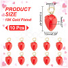 10Pcs Brass Enamel Charms KK-AR0003-63-2