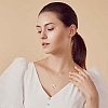 1Pc Initial Letter Brass Pendant Necklaces NJEW-YW0001-24C-5