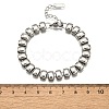 304 Stainless Steel Rectangle Link Chain Braceletes for Women BJEW-R022-01P-5