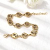 12 Constellations 304 Stainless Steel Link Chain Bracelets BJEW-I239-01G-03-2