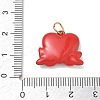 Valentine's Day Spray Painted 304 Stainless Steel Pendants SA-CBA08A6-07F-G-3