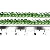 Electroplate Transparent Glass Beads Strands EGLA-A035-T4mm-A11-4