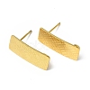 Ion Plating(IP) 304 Stainless Steel Stud Earring Finding STAS-B034-10G-1