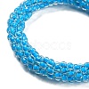 Crochet Glass Beads Braided Stretch Bracelet BJEW-K232-01A-2
