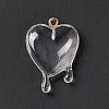 Transparent Resin Pendants RESI-F028-01E-2