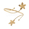 304 Stainless Steel Arm Cuff Bangles for Women BJEW-B152-01G-B-5