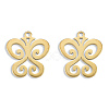 Ion Plating(IP) 201 Stainless Steel Charms STAS-N098-131LG-1