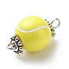 Acrylic Basketball Connector Charms PALLOY-JF01869-03-5