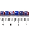 Handmade Lampwork Chevron Beads Strands LAMP-K041-01A-14-5