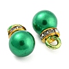 (Defective Closeout Sale: Ring Dyed)ABS Plastic Imitation Pearl Charms KY-XCP0001-25G-03-2