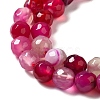 Natural Striped Agate/Banded Agate Beads Strands G-A246-8mm-13-4