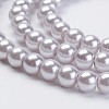 Eco-Friendly Dyed Glass Pearl Beads Strands HY-A008-6mm-RB004-3