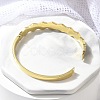 Ion Plating(IP) 304 Stainless Steel Hinged Bangles for Women BJEW-A011-15G-3
