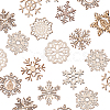 50Pcs Laser Cut Unfinished Wood Pendants WOOD-CJ0001-37-3