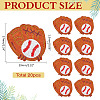 20Pcs Polyester Iron on/Sew On Patches PATC-ME0001-04-2