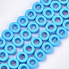 Spray Painted Non-magnetic Synthetic Hematite Beads Strands G-T116-20A-03-1