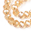 Electroplate Glass Beads Strands EGLA-A034-T10mm-A30-2