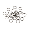 Tarnish Resistant 304 Stainless Steel Open Jump Rings A-STAS-Q186-02-10x1.2-1