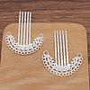 Alloy Hair Comb Findings PW-WG59223-01-1