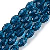 Transparent Glass Beads Strands X-EGLA-N013-T10mm-D25-1