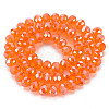 Electroplate Glass Beads Strands EGLA-A034-T8mm-A07-3