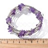 Natural Amethyst Chip Warp Bracelets X-BJEW-JB01517-02-6