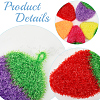 10Pcs 5 Colors Polyester Cleaning Cloths AJEW-GF0011-61-5