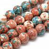 Synthetic Ocean White Jade Beads Strands G-S252-8mm-06-1