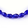 Transparent Glass Bead Strands X-GLAA-R024-6x8mm-01-2