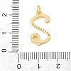 Brass Micro Pave Clear Cubic Zirconia Pendants CU-CBA7939-01Z-G-3