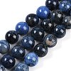 Natural Dumortierite Beads Strands G-G167-A06-10MM-1