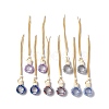 Empty Glass Perfume Bottle Pendants HJEW-A004-02-1
