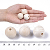 Natural Unfinished Wood Beads WOOD-S651-A25mm-LF-4