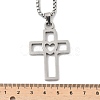 201 Stainless Steel Pendant Necklaces NJEW-D307-02P-D-3