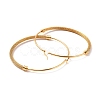 PVD Vacuum Plating 201 Stainless Steel Mesh Chain Shape Big Hoop Earrings with 304 Stainless Steel Pin for Women EJEW-F280-21A-G-2