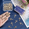 40Pcs Golden Alloy Pendants ALRI-SC0001-42-3