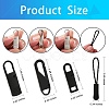 6Pcs Plastic Zipper Puller and 12Pcs Alloy Replacement pull-tab Accessories FIND-SZ0001-17-2