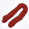 Opaque Solid Color Glass Beads Strands GLAA-S178-14B-02-3