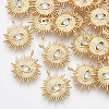Brass Cubic Zirconia Pendants LS-KK-Q761-51G-NF-1