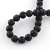 Natural Dyed Lava Rock Gemstone Round Bead Strands G-R293-05-2