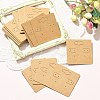 Kraft Paper Earring Display Cards with Hanging Hole EDIS-YW0001-04-5