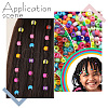 500Pcs 5 Colors Transparent Acrylic European Beads TACR-AR0001-21-5