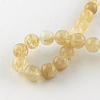 Coffee Watermelon Stone Glass Round Bead Strands G-R342-4mm-18-2