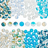 240Pcs 8 Style Crackle Transparent Glass Beads CCG-GO0001-01-1