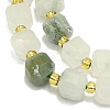 Natural Tianshan Cui Quartzite Beads Strand G-I376-D03-01-3