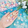 200Pcs 5 Colors Plastic Beads KY-GA0001-12-3