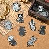 16Pcs 8 Styles Halloween Theme Double-sided Printed Acrylic Pendants OACR-CJ0002-08-5