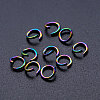 Ion Plating(IP) 201 Stainless Steel Open Jump Rings STAS-S105-JN511-A-1
